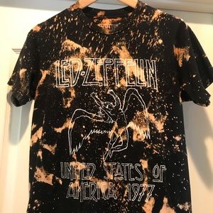 Bleached Led Zeppelin Band Tee